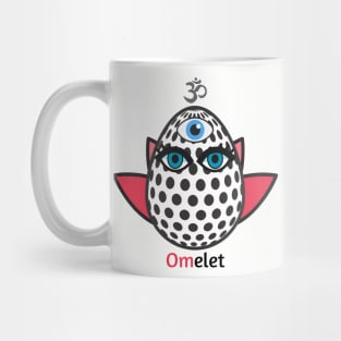 Om. Omelet. Mug